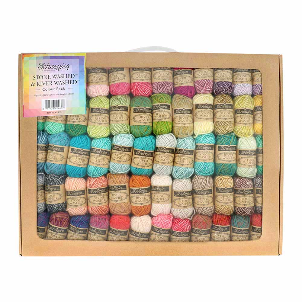 scheepjes stone washed & river washed colour pack