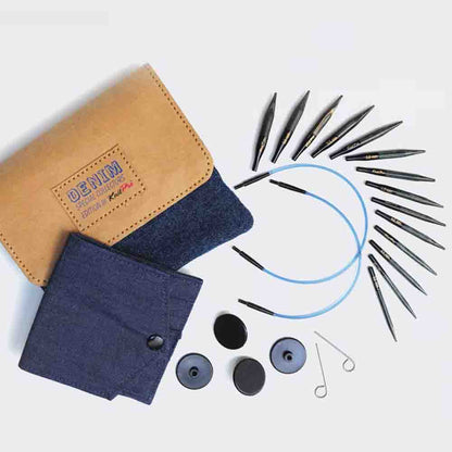 KnitPro Interchangeable needle set mini wood indigo - 1pc